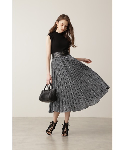 PINKY&DIANNE（ピンキーアンドダイアン）の「◆ボトルネックジャカードワンピース（ワンピース・レディース・ブラック/ブルー・38）」の7枚目の写真