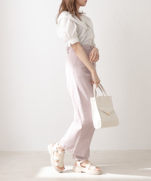 OLIVE des OLIVE（オリーブデオリーブ）の「バルーンカラーブラウス（シャツ/ブラウス・レディース・ブラック/オフホワイト/アイボリー・FREE）」の5枚目の写真