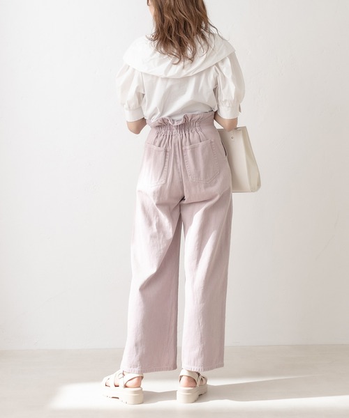 OLIVE des OLIVE（オリーブデオリーブ）の「バルーンカラーブラウス（シャツ/ブラウス・レディース・ブラック/オフホワイト/アイボリー・FREE）」の6枚目の写真