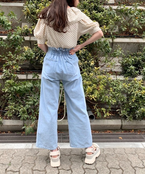 OLIVE des OLIVE（オリーブデオリーブ）の「バルーンカラーブラウス（シャツ/ブラウス・レディース・ブラック/オフホワイト/アイボリー・FREE）」の13枚目の写真