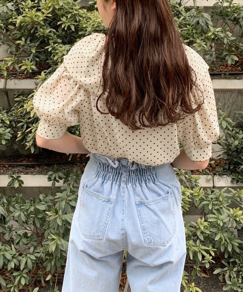 OLIVE des OLIVE（オリーブデオリーブ）の「バルーンカラーブラウス（シャツ/ブラウス・レディース・ブラック/オフホワイト/アイボリー・FREE）」の16枚目の写真