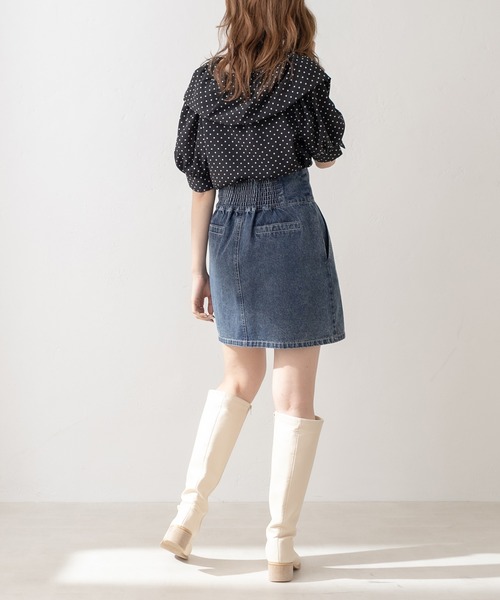 OLIVE des OLIVE（オリーブデオリーブ）の「バルーンカラーブラウス（シャツ/ブラウス・レディース・ブラック/オフホワイト/アイボリー・FREE）」の20枚目の写真