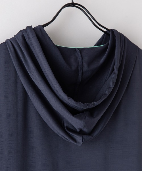 JEANS MATE(ジーンズメイト)の「【APORITO/アポリト】UVカットドライジャガードメッシュマッスルフーディタンクトップ(タンクトップ・メンズ・チャコールグレー/ブラック/ブルー系その他・X-LARGE/LARGE/MEDIUM)」の13枚目の写真
