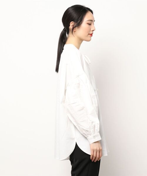 y/m by misato(イムバイミサト)の「ネックリボンボリュームスリーブブラウス(シャツ/ブラウス・レディース・ホワイト・FREE)」の15枚目の写真