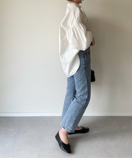 y/m by misato(イムバイミサト)の「ネックリボンボリュームスリーブブラウス(シャツ/ブラウス・レディース・ホワイト・FREE)」の7枚目の写真