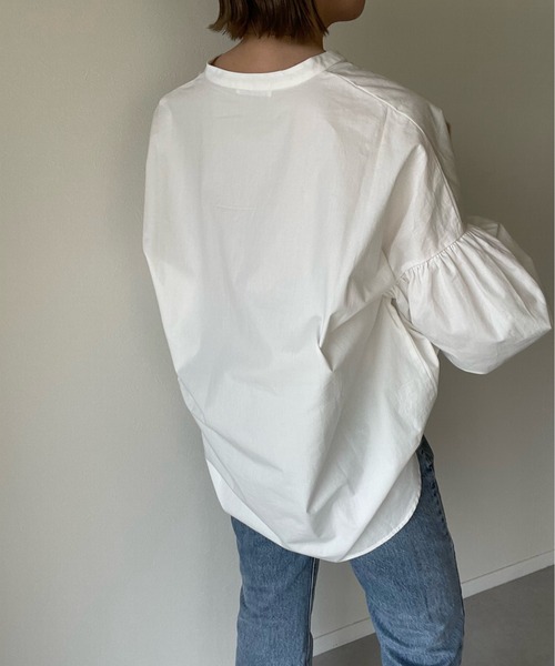 y/m by misato(イムバイミサト)の「ネックリボンボリュームスリーブブラウス(シャツ/ブラウス・レディース・ホワイト・FREE)」の12枚目の写真