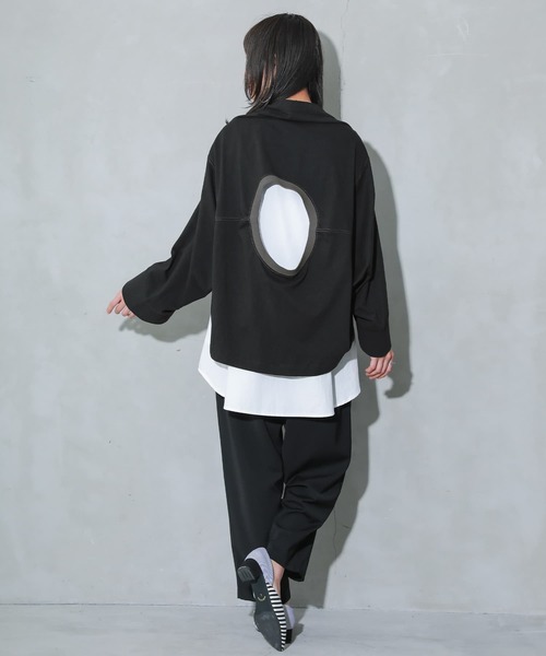 osharewalker（オシャレウォーカー）の「【廃盤】『アレンジボレロ×配色アシメタンクセット』（Tシャツ/カットソー・レディース・ブラック・1/2）」の17枚目の写真