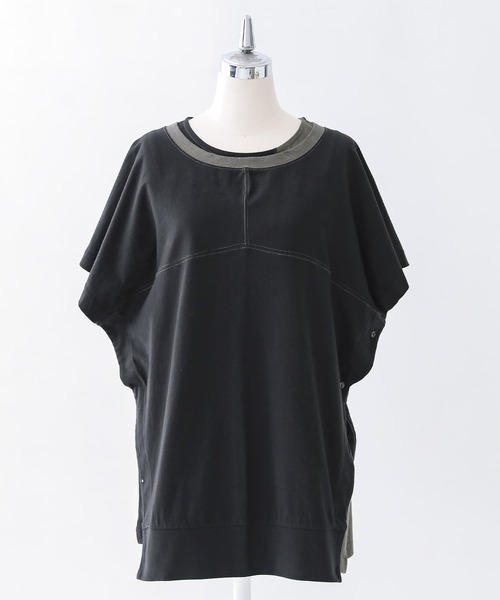 osharewalker（オシャレウォーカー）の「【廃盤】『アレンジボレロ×配色アシメタンクセット』（Tシャツ/カットソー・レディース・ブラック・1/2）」の13枚目の写真