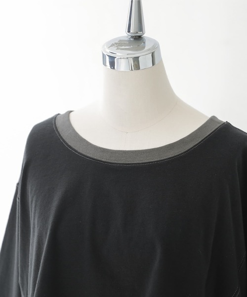 osharewalker（オシャレウォーカー）の「【廃盤】『アレンジボレロ×配色アシメタンクセット』（Tシャツ/カットソー・レディース・ブラック・1/2）」の14枚目の写真