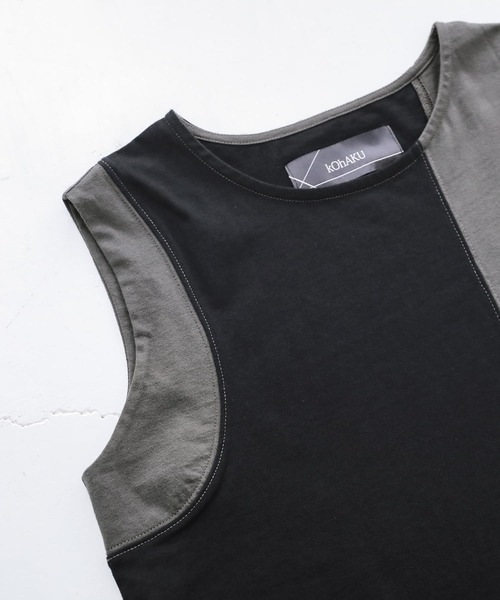 osharewalker（オシャレウォーカー）の「【廃盤】『アレンジボレロ×配色アシメタンクセット』（Tシャツ/カットソー・レディース・ブラック・1/2）」の6枚目の写真