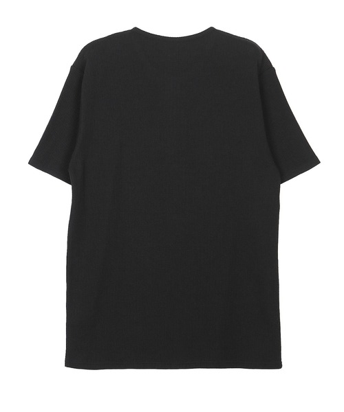 jiggys shop（ジギーズショップ）の「ワッフル ヘンリーネック サーマル半袖Tシャツ（Tシャツ/カットソー・メンズ・ネイビー/ホワイト/ブラック/ミックスグレー/オリーブ・LARGE/SMALL/MEDIUM/X-LARGE）」の17枚目の写真