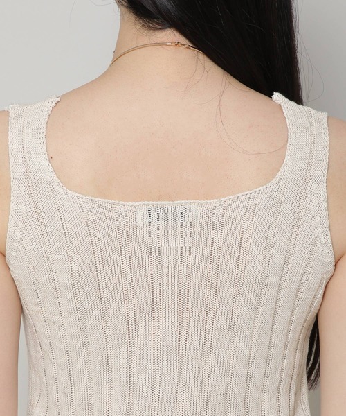 ALAND（エーランド）の「3.3Field Trip／ボタンニットキャミ 2295138（キャミソール・レディース・ブラック/ナチュラル/カーキ・FREE）」の18枚目の写真