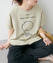 ロゴプリントピグメントTシャツ