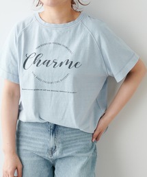 ロゴプリントピグメントTシャツ