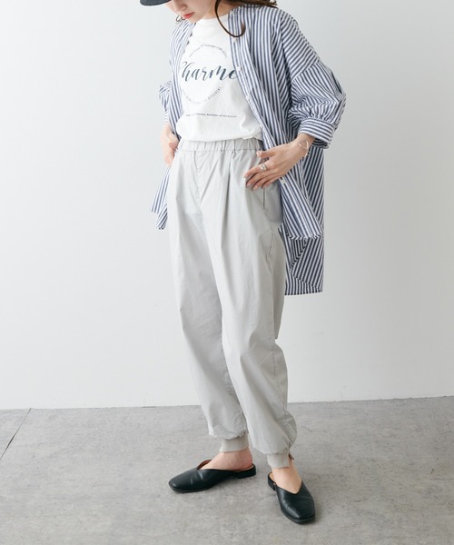 PUAL CE CIN(ピュアルセシン)の「ロゴプリントピグメントTシャツ(Tシャツ/カットソー・レディース・ホワイト/ベージュ/サックスブルー/ピンク・FREE)」の11枚目の写真