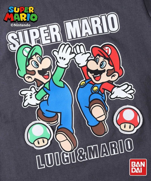 Right-on(ライトオン)の「マリオTシャツ(Tシャツ/カットソー・キッズ・ブルー/レッド/ブラック・140/105/130/120)」の5枚目の写真