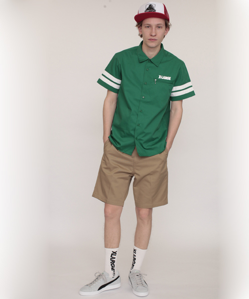 XLARGE（エクストララージ）の「OG WORK SHORT（チノパンツ・メンズ・ブラック/グリーン/カーキ/ネイビー・34inch/36inch/30inch/32inch）」の8枚目の写真