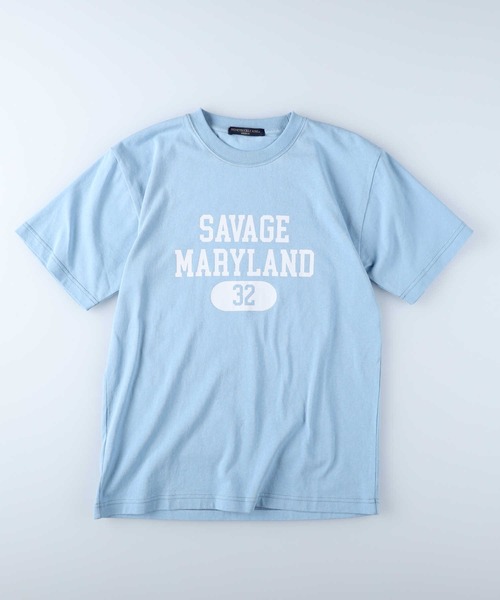 HONEYSUCKLE ROSE（ハニーサックルローズ）の「【HONEYSUCKLE ROSE】カレッジＴシャツ（Tシャツ/カットソー・レディース・オフホワイト/サックスブルー/ダークグレー・M/L）」の18枚目の写真