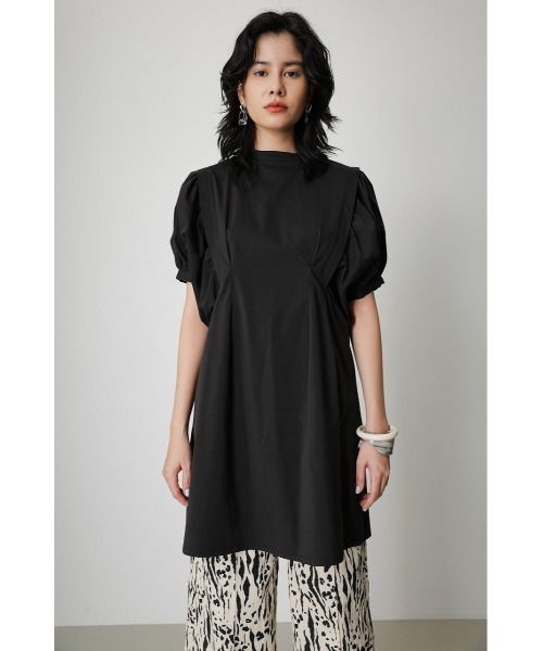 ボリュームスリーブミニワンピース VOLUME SLEEVE MINI ONEPIECE/ボリュームスリーブミニワンピース