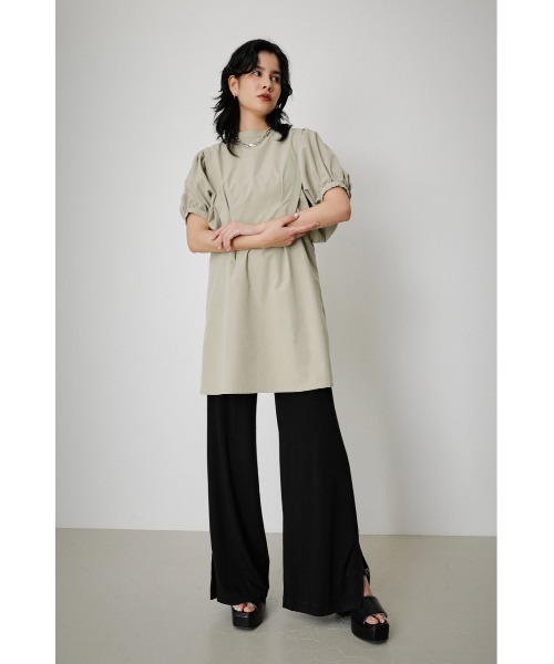 ボリュームスリーブミニワンピース VOLUME SLEEVE MINI ONEPIECE/ボリュームスリーブミニワンピース