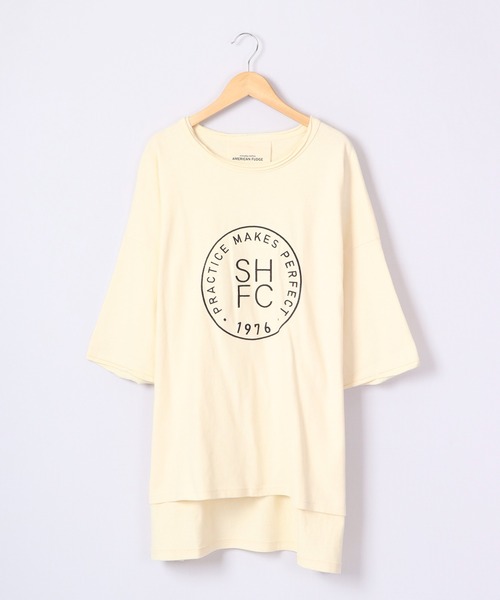 FUNALIVE（ファンアライブ）の「AMERICAN FUDGE ヘビーウェイト刺繍BIGTシャツ（Tシャツ/カットソー・レディース・ダークブルー/ブラック/ナチュラル/グレイッシュベージュ・FREE）」の13枚目の写真
