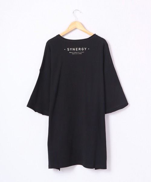 FUNALIVE（ファンアライブ）の「AMERICAN FUDGE ヘビーウェイト刺繍BIGTシャツ（Tシャツ/カットソー・レディース・ダークブルー/ブラック/ナチュラル/グレイッシュベージュ・FREE）」の10枚目の写真