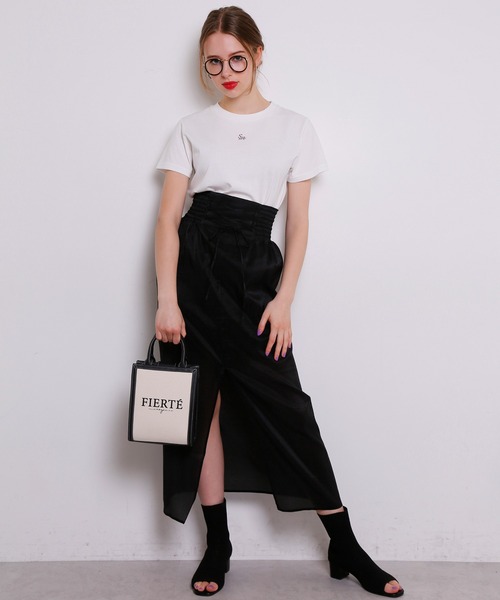 Seemi. byNICECLAUP( シーミーバイナイスクラップ)の「Seemi 刺繍ロゴTee(Tシャツ/カットソー・レディース・オフホワイト/ミント/ラベンダー・FREE)」の6枚目の写真