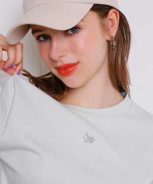 Seemi. byNICECLAUP( シーミーバイナイスクラップ)の「Seemi 刺繍ロゴTee(Tシャツ/カットソー・レディース・オフホワイト/ミント/ラベンダー・FREE)」の11枚目の写真