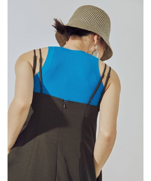 UN3D.（アンスリード）の「カーブギャザーキャミワンピース（ワンピース・レディース・ブラック/カーキ・36/38）」の10枚目の写真