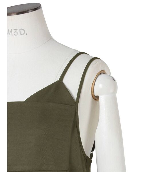 UN3D.（アンスリード）の「カーブギャザーキャミワンピース（ワンピース・レディース・ブラック/カーキ・36/38）」の20枚目の写真