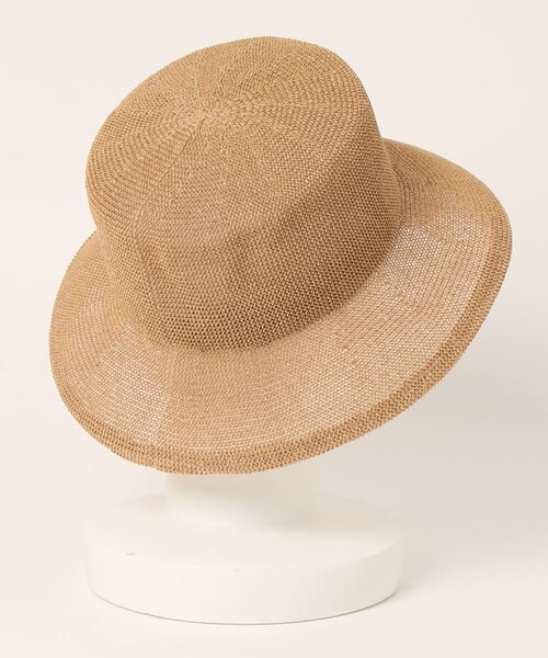 Doux archives（ドゥアルシーヴ）の「こま編みハット（ハット・レディース・キャメル/ベージュ・FREE）」の3枚目の写真