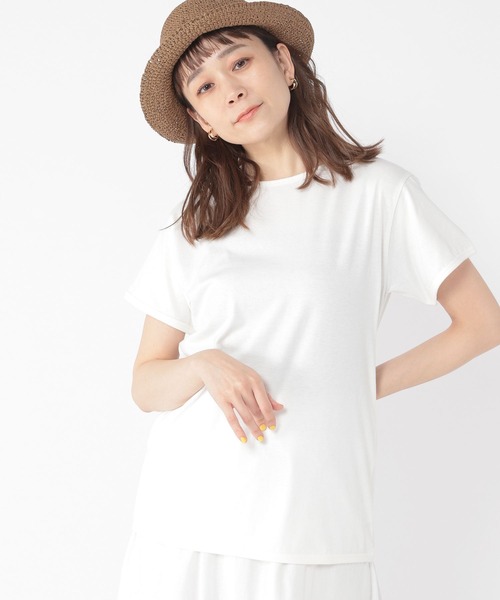 パイピングボートネックTシャツ