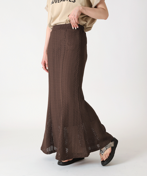 スカシニットマーメイドスカート
