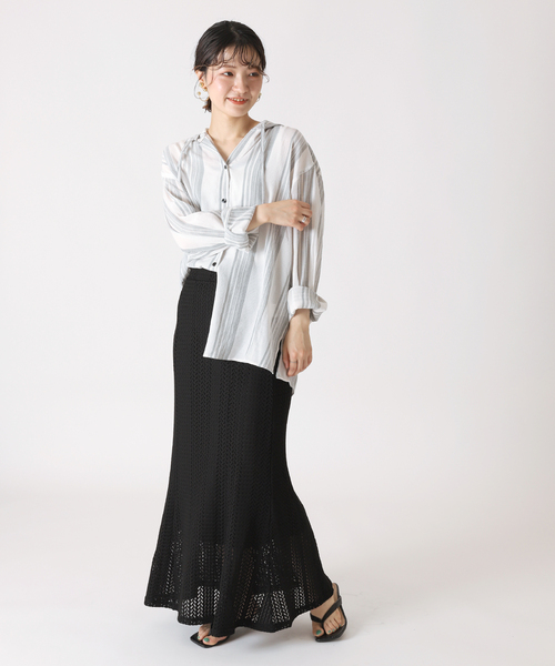 スカシニットマーメイドスカート