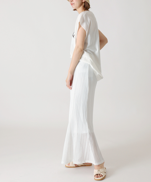 スカシニットマーメイドスカート