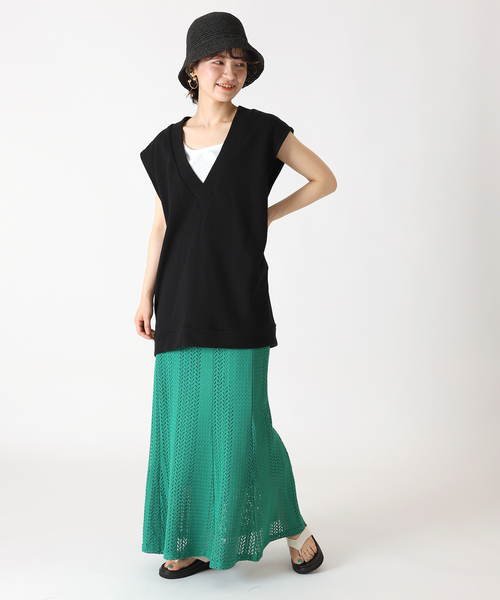 スカシニットマーメイドスカート