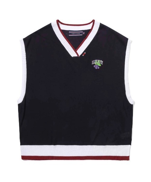 ROMANTIC CROWN(ロマンティッククラウン)の「【ROMANTIC CROWN】FRUIT KNIT VEST / ロマンティッククラウン フルーツ ロゴ ニット ベスト(ニット/セーター・メンズ・ホワイト/ネイビー・LARGE/SMALL/MEDIUM/X-LARGE)」の17枚目の写真