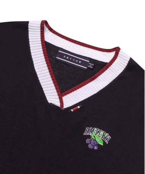 ROMANTIC CROWN(ロマンティッククラウン)の「【ROMANTIC CROWN】FRUIT KNIT VEST / ロマンティッククラウン フルーツ ロゴ ニット ベスト(ニット/セーター・メンズ・ホワイト/ネイビー・LARGE/SMALL/MEDIUM/X-LARGE)」の22枚目の写真