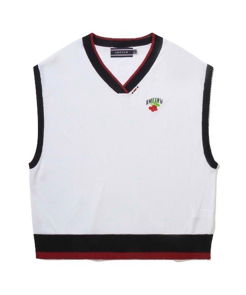 ROMANTIC CROWN(ロマンティッククラウン)の「【ROMANTIC CROWN】FRUIT KNIT VEST / ロマンティッククラウン フルーツ ロゴ ニット ベスト(ニット/セーター・メンズ・ホワイト/ネイビー・LARGE/SMALL/MEDIUM/X-LARGE)」の18枚目の写真