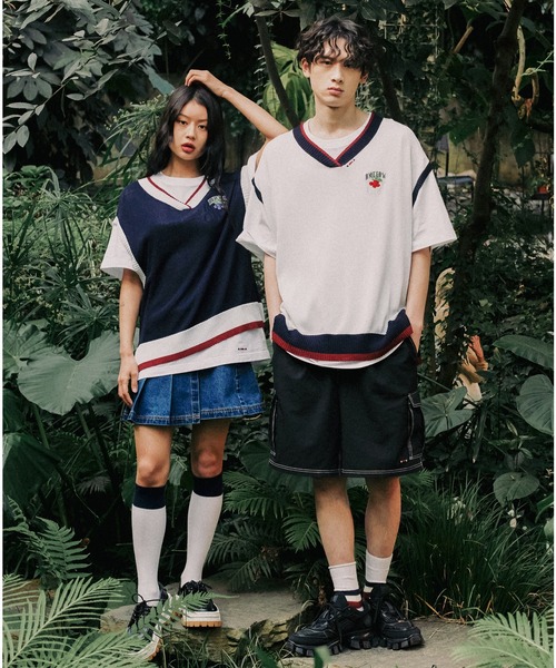 ROMANTIC CROWN(ロマンティッククラウン)の「【ROMANTIC CROWN】FRUIT KNIT VEST / ロマンティッククラウン フルーツ ロゴ ニット ベスト(ニット/セーター・メンズ・ホワイト/ネイビー・LARGE/SMALL/MEDIUM/X-LARGE)」の20枚目の写真
