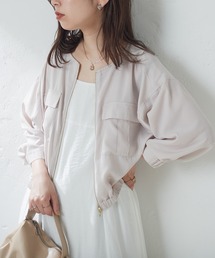 natural couture（ナチュラルクチュール）の「ダブルポケットお上品軽ブルゾン（ブルゾン）」