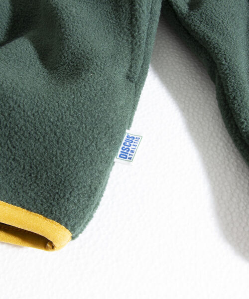 DISCUS ATHLETIC(ディスカス アスレチック)の「【DISCUS ATHLETIC/ディスカス アスレチック】別注スナップフリースプルオーバー(スウェット・メンズ・ブラック/グレイッシュベージュ/グリーン・M/L/XL)」の5枚目の写真