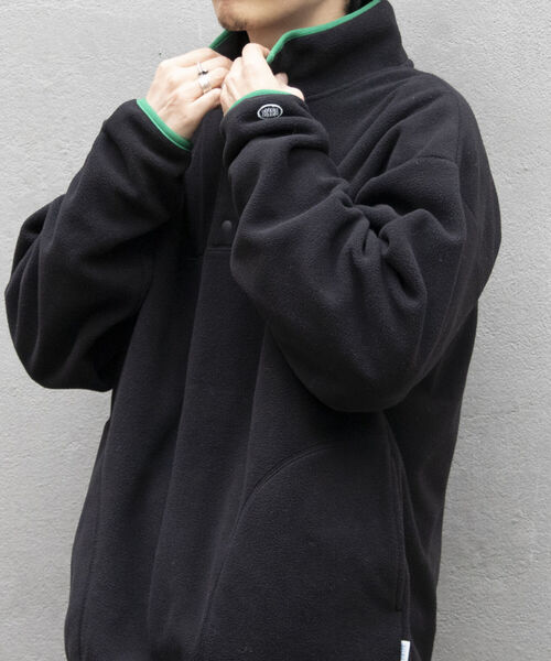 DISCUS ATHLETIC(ディスカス アスレチック)の「【DISCUS ATHLETIC/ディスカス アスレチック】別注スナップフリースプルオーバー(スウェット・メンズ・ブラック/グレイッシュベージュ/グリーン・M/L/XL)」の19枚目の写真