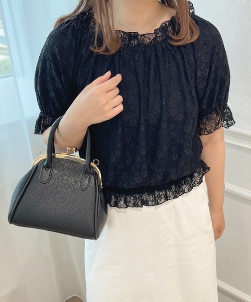 apres jour(アプレジュール)の「2WAYオフショルトップス【ZOZOTOWN限定アイテム】(シャツ/ブラウス・レディース・ブラック/オフホワイト/サックスブルー/ピンク・X-LARGE/フリー)」の16枚目の写真