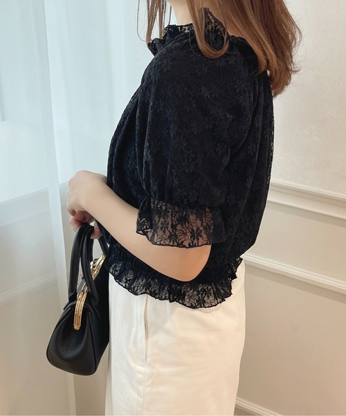 apres jour(アプレジュール)の「2WAYオフショルトップス【ZOZOTOWN限定アイテム】(シャツ/ブラウス・レディース・ブラック/オフホワイト/サックスブルー/ピンク・X-LARGE/フリー)」の20枚目の写真