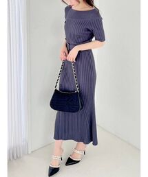 RESEXXY | アシンメトリーニットワンピース(ワンピース)