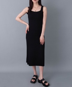 マイケルコース　リブニットワンピース セール】リブ ストレッチニット ジップ ドレス（ワンピース