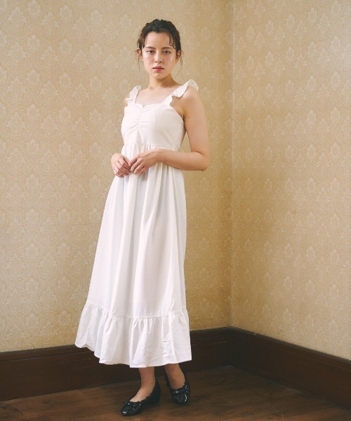 MIRO AMURETTE（ミロアミュレット）の「cami frill one piece（ワンピース・レディース・ホワイト/イエロー・SMALL/MEDIUM）」の3枚目の写真