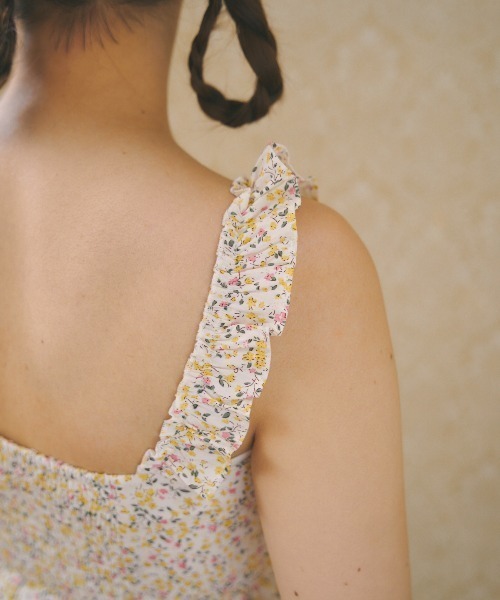 MIRO AMURETTE（ミロアミュレット）の「cami frill one piece（ワンピース・レディース・ホワイト/イエロー・SMALL/MEDIUM）」の15枚目の写真