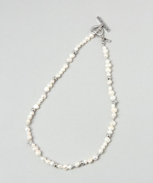 JEANASIS(ジーナシス)の「パール2レンネックレス/299661(ネックレス・レディース・ホワイト系その他/グレー系その他・FREE)」の3枚目の写真